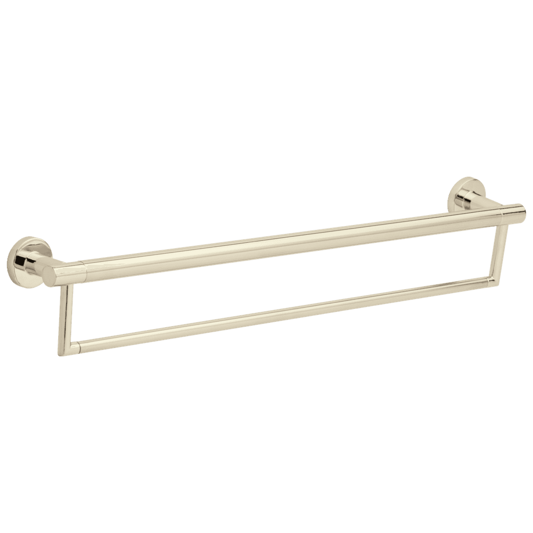 BathSafety 24'' Contemporary Towel Bar with Assist Bar - Polished Nickel by Delta Faucet