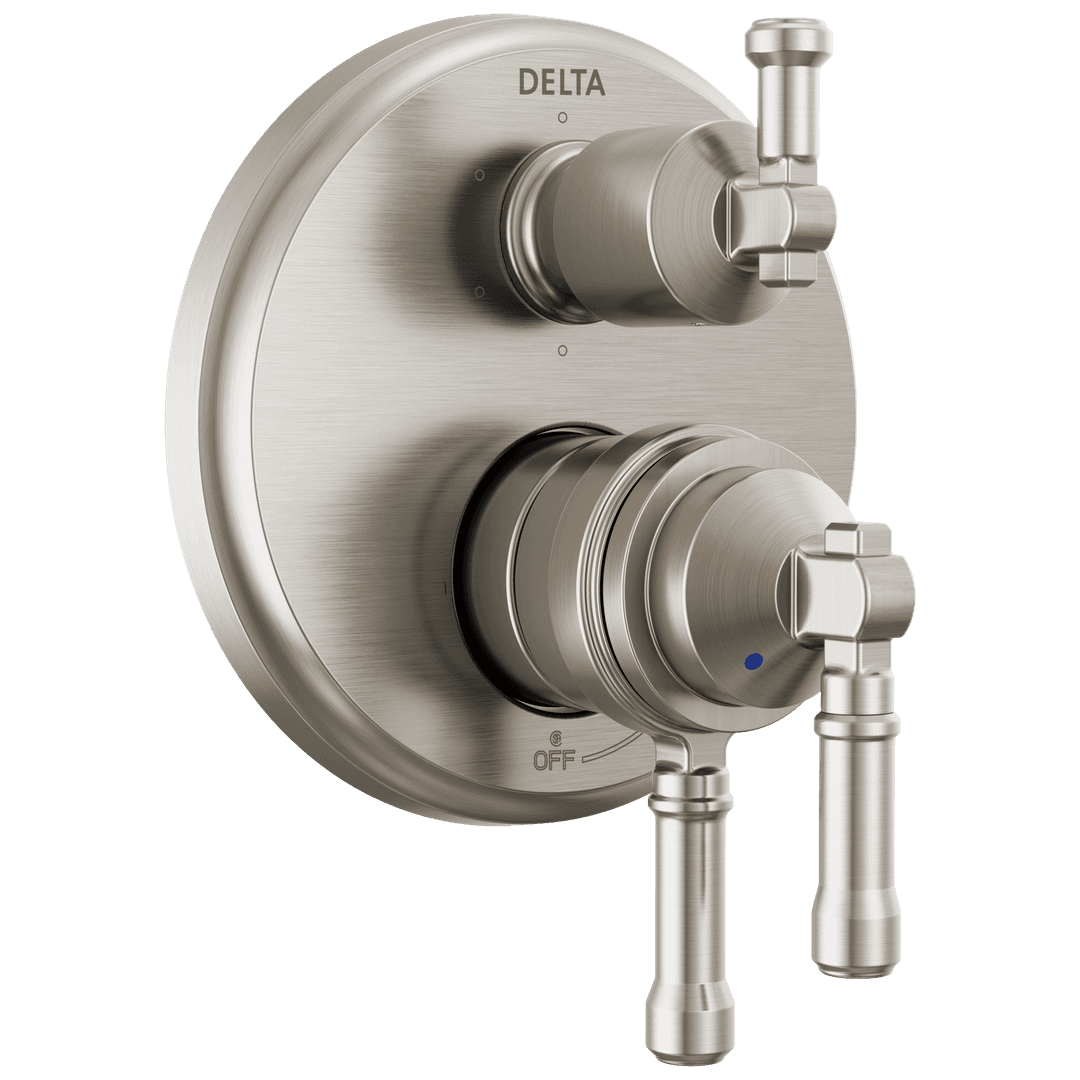 BroderickE 17 Series Integrated Diverter Trim 6-Setting - Lumicoat Stainless by Delta Faucet
