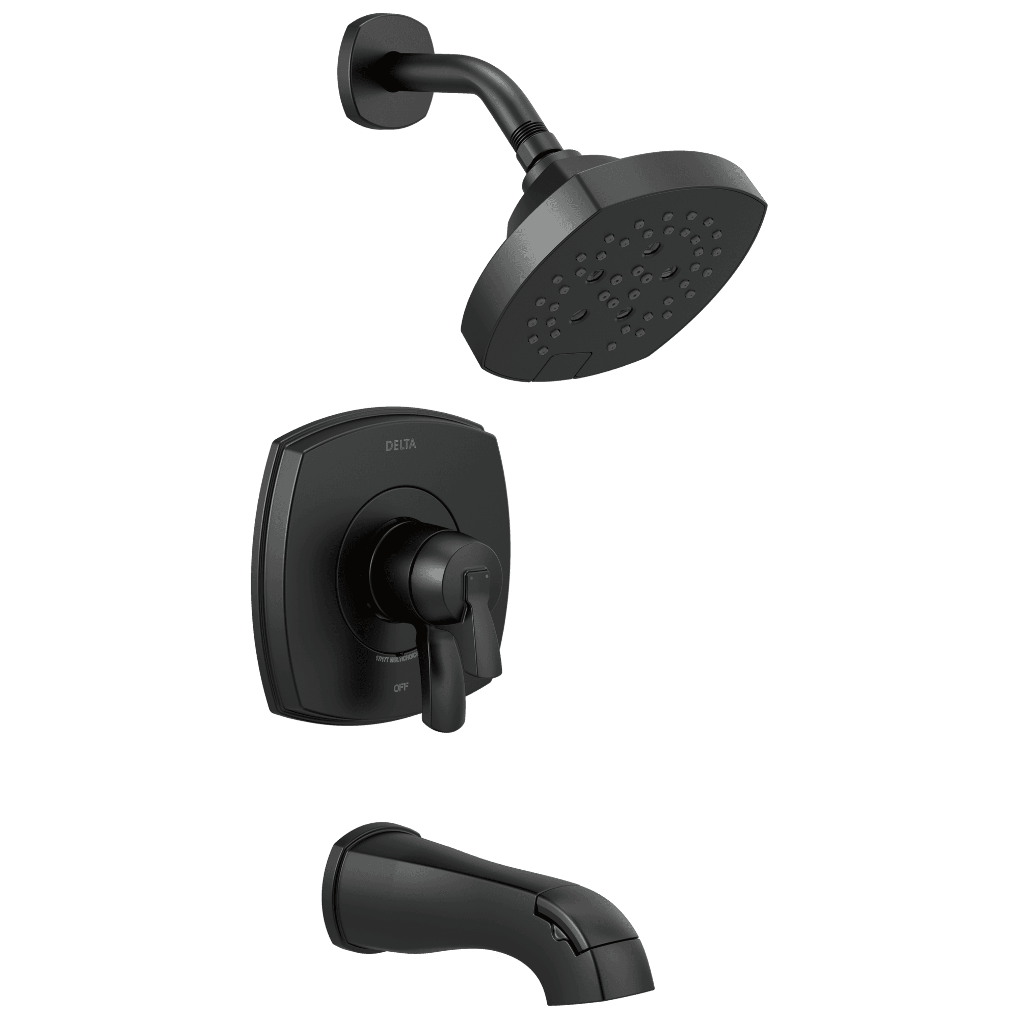 Delta Faucet Stryke 17 Series Tub and Shower Only - Matte Black by Delta Faucet