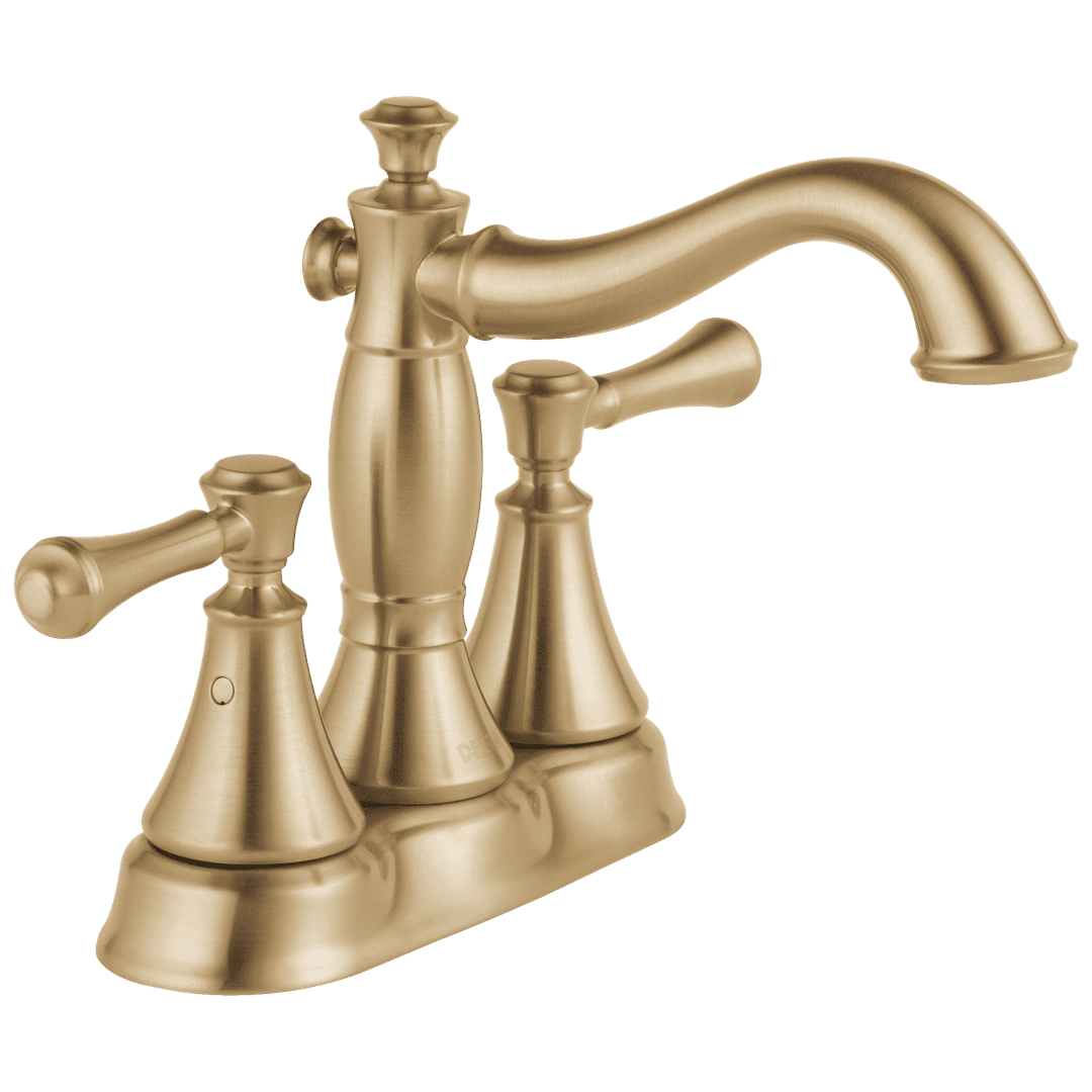Delta Faucet CassidyE Two Handle Centerset Bathroom Faucet - Metal Pop-Up - Champagne Bronze by Delta Faucet