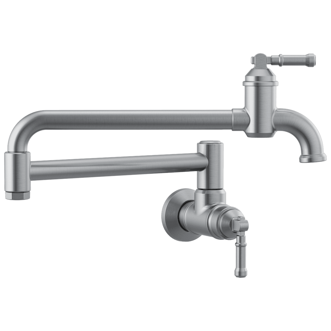 BroderickE Wall Mount Pot Filler - Arctic Stainless by Delta Faucet