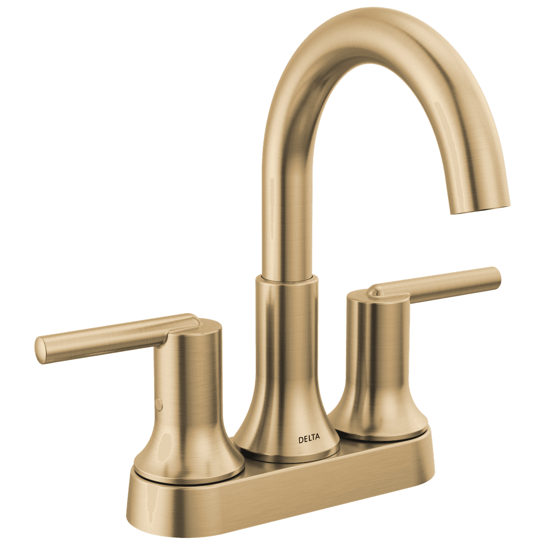 Delta Faucet Trinsic Two Handle Centerset Bathroom Faucet - Champagne Bronze by Delta Faucet