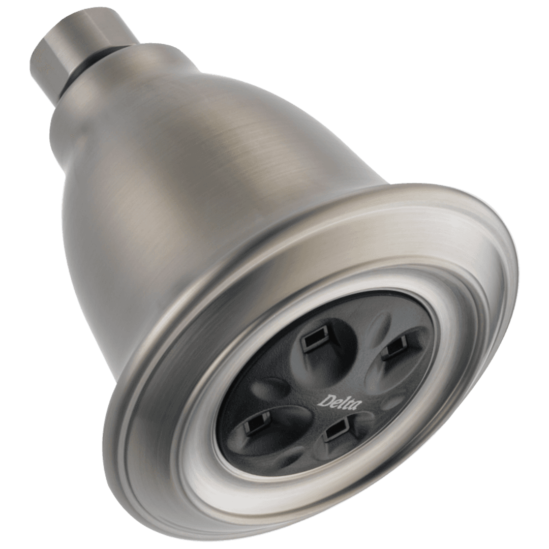 Delta Faucet Universal Showering Components H2OKineticSingle-Setting Raincan Shower Head - Stainless by Delta Faucet