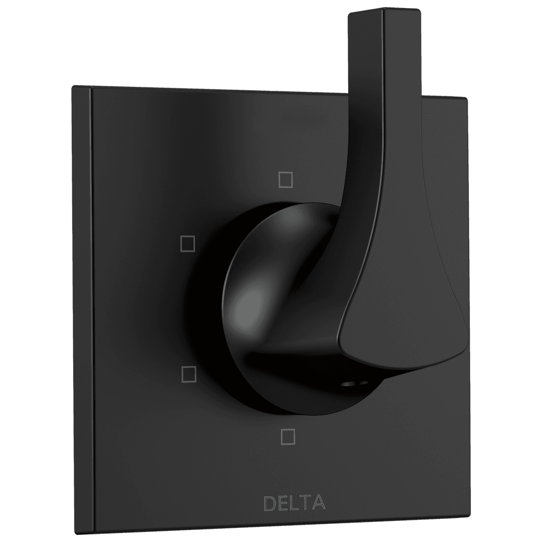 Delta Faucet Zura 6-Setting Diverter Trim - Matte Black by Delta Faucet