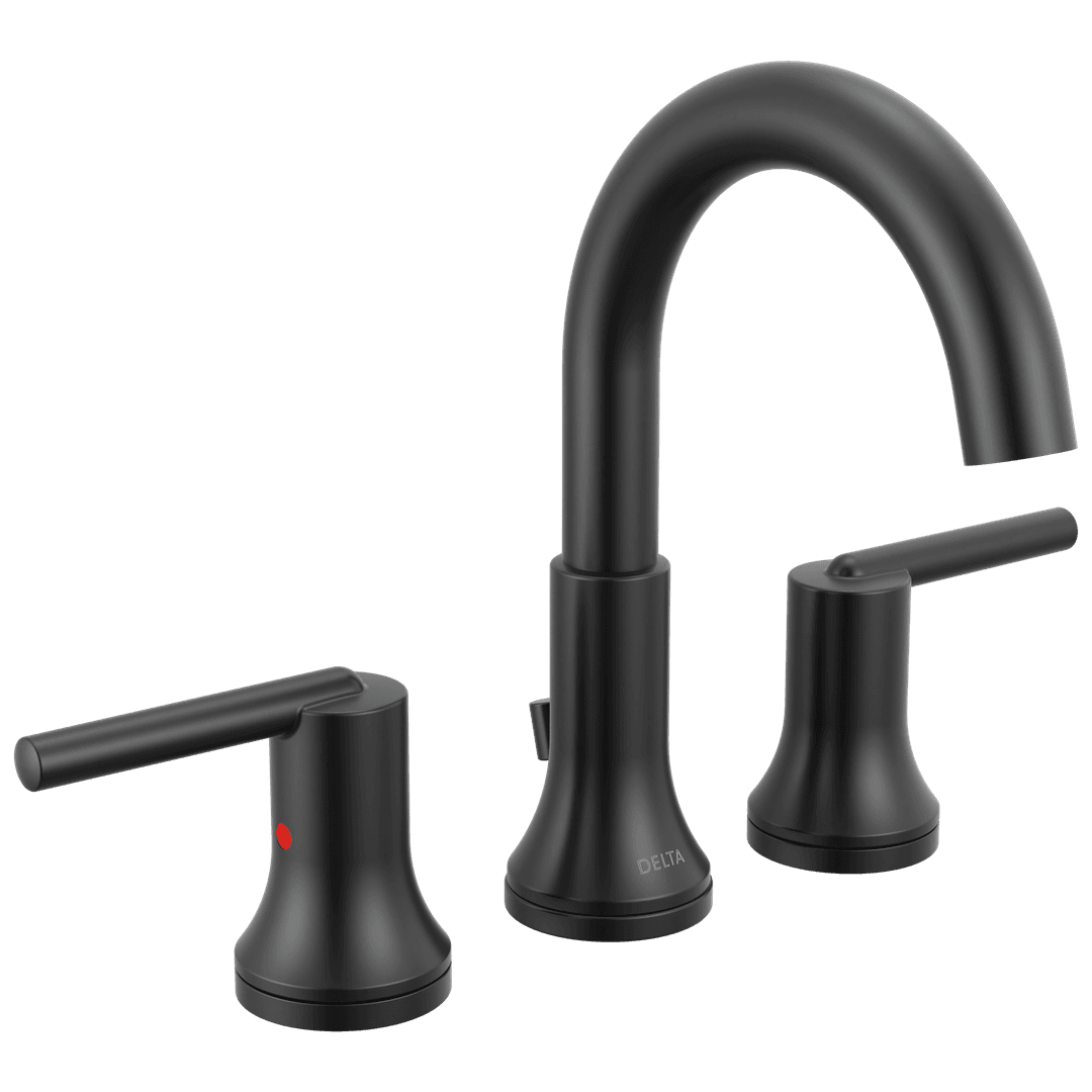 Delta Faucet Trinsic Two Handle Widespread Bathroom Faucet - Matte Black by Delta Faucet