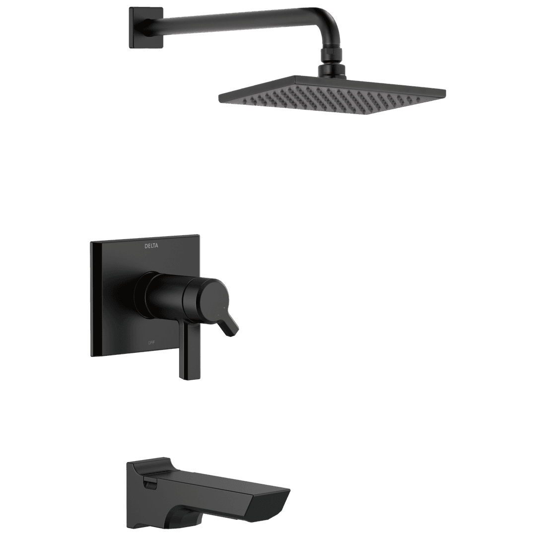 Delta Faucet Pivotale Tempassure 17T Series H2okinetictub & Shower Trim - Matte Black by Delta Faucet