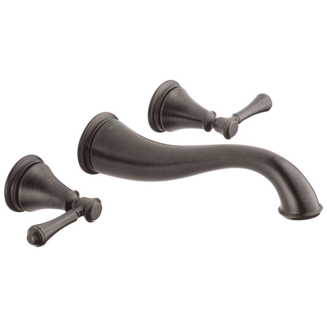 Delta Faucet CassidyE Two Handle Wall Mount Bathroom Faucet Trim - Venetian Bronze by Delta Faucet
