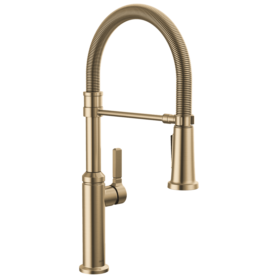 Delta Faucet RhettE | Single handle | Pull-down - Champagne Bronze by Delta Faucet
