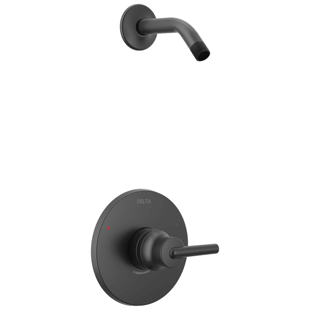 Delta Faucet ModernE Monitor 14 Series Shower Trim - Less Head - Matte Black by Delta Faucet