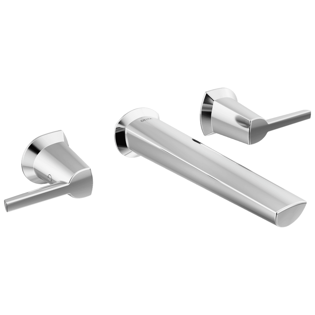 Delta Faucet GaleonE Two Handle Wall Mount Bathroom Faucet - Lumicoat Chrome by Delta Faucet