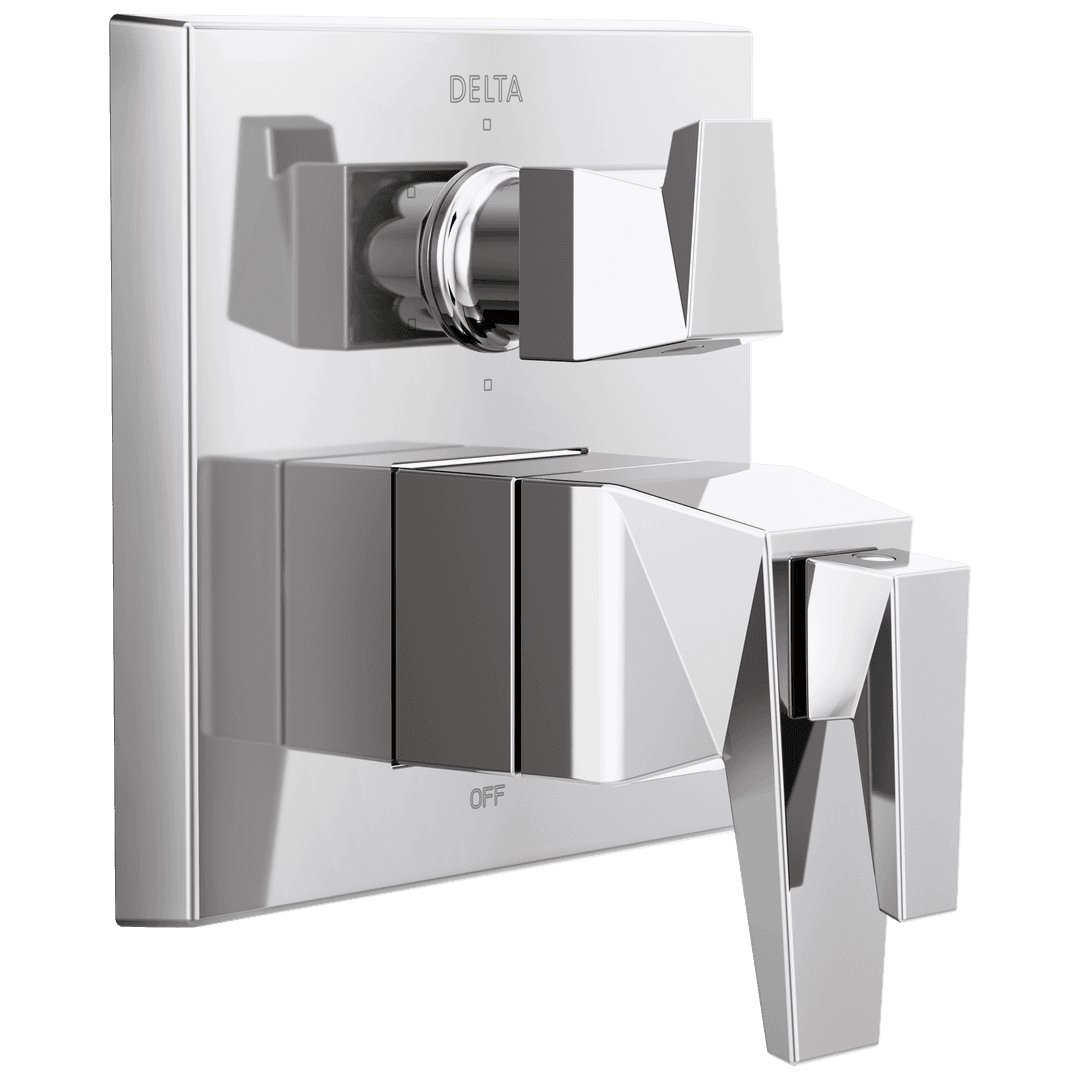 Delta Faucet TrillianE Two-Handle Monitor 17T Series Valve Trim with 6-Setting Diverter - Lumicoat Chrome by Delta Faucet