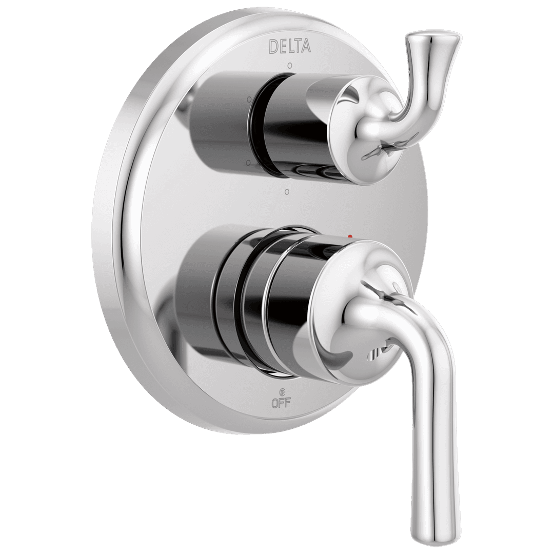 Delta Faucet KayraE Two-Handle Monitor 14 Series Valve Trim with 6-Setting Integrated Diverter - Chrome by Delta Faucet