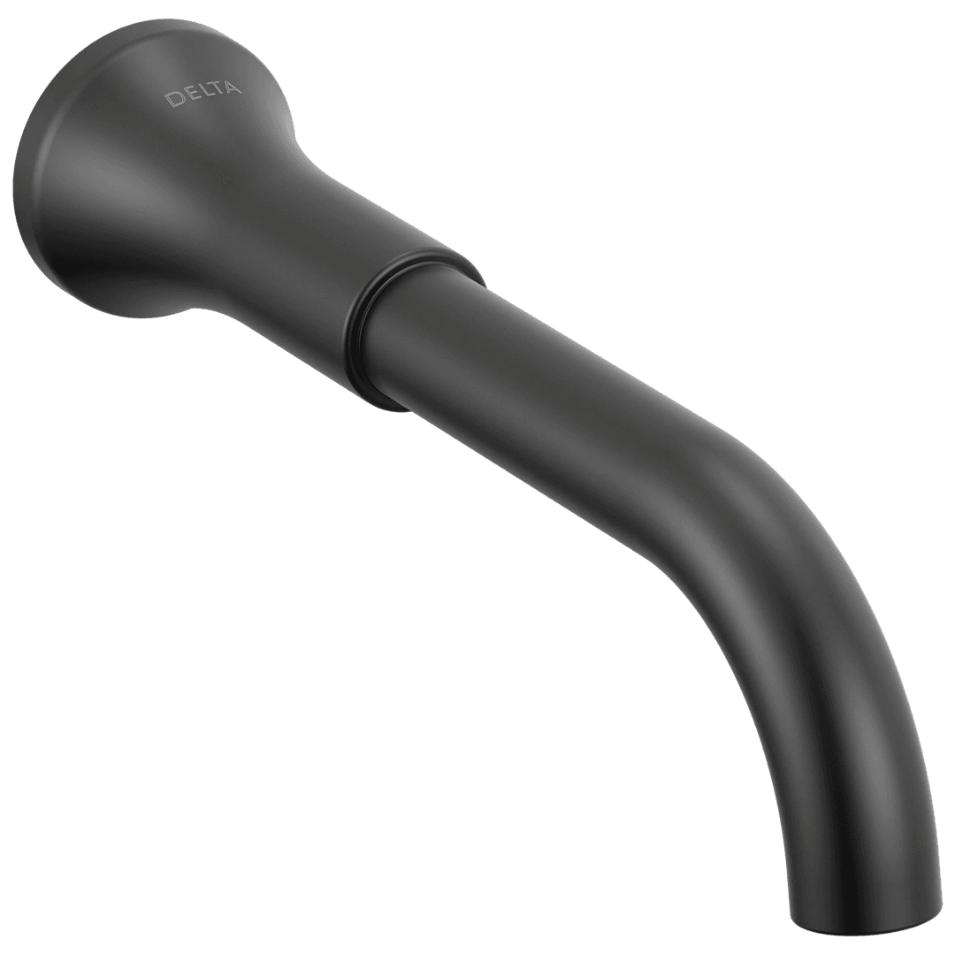 Delta Faucet Trinsic Two Handle Wall Mount Bathroom Faucet - Matte Black by Delta Faucet