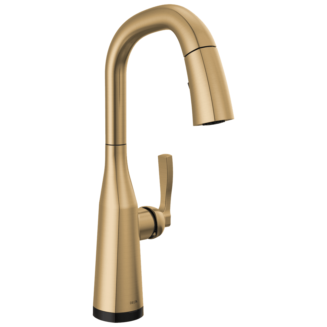 Delta Faucet Stryke Touch2o Bar / Prep Faucet with Touchless Technology - Lumicoat Champagne Bronze by Delta Faucet