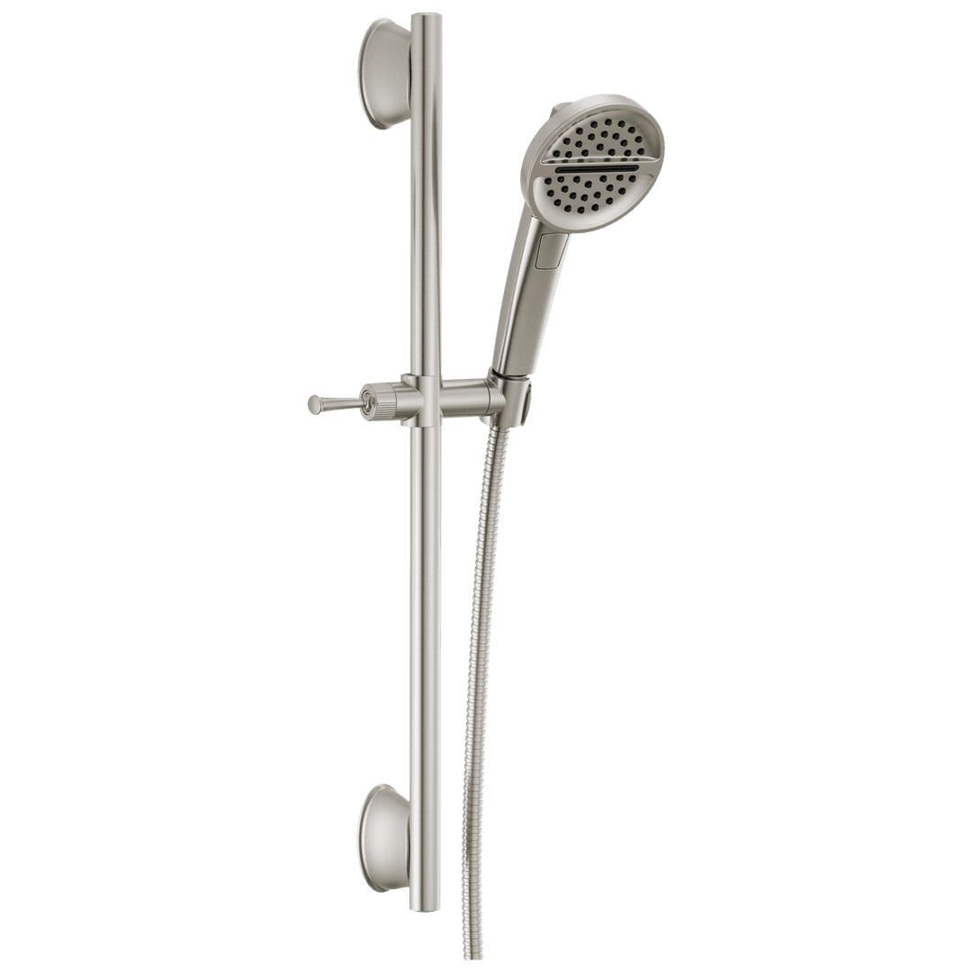 Delta Faucet Universal Showering Components 3-Setting Slide Bar Handshower - Lumicoat Stainless by Delta Faucet