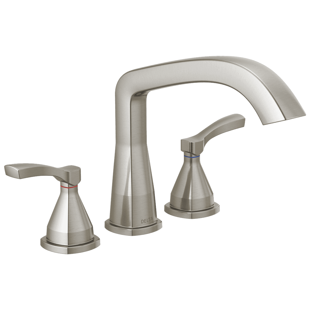 Delta Faucet Stryke Three Hole Roman Tub Trim - Lumicoat - Stainless by Delta Faucet