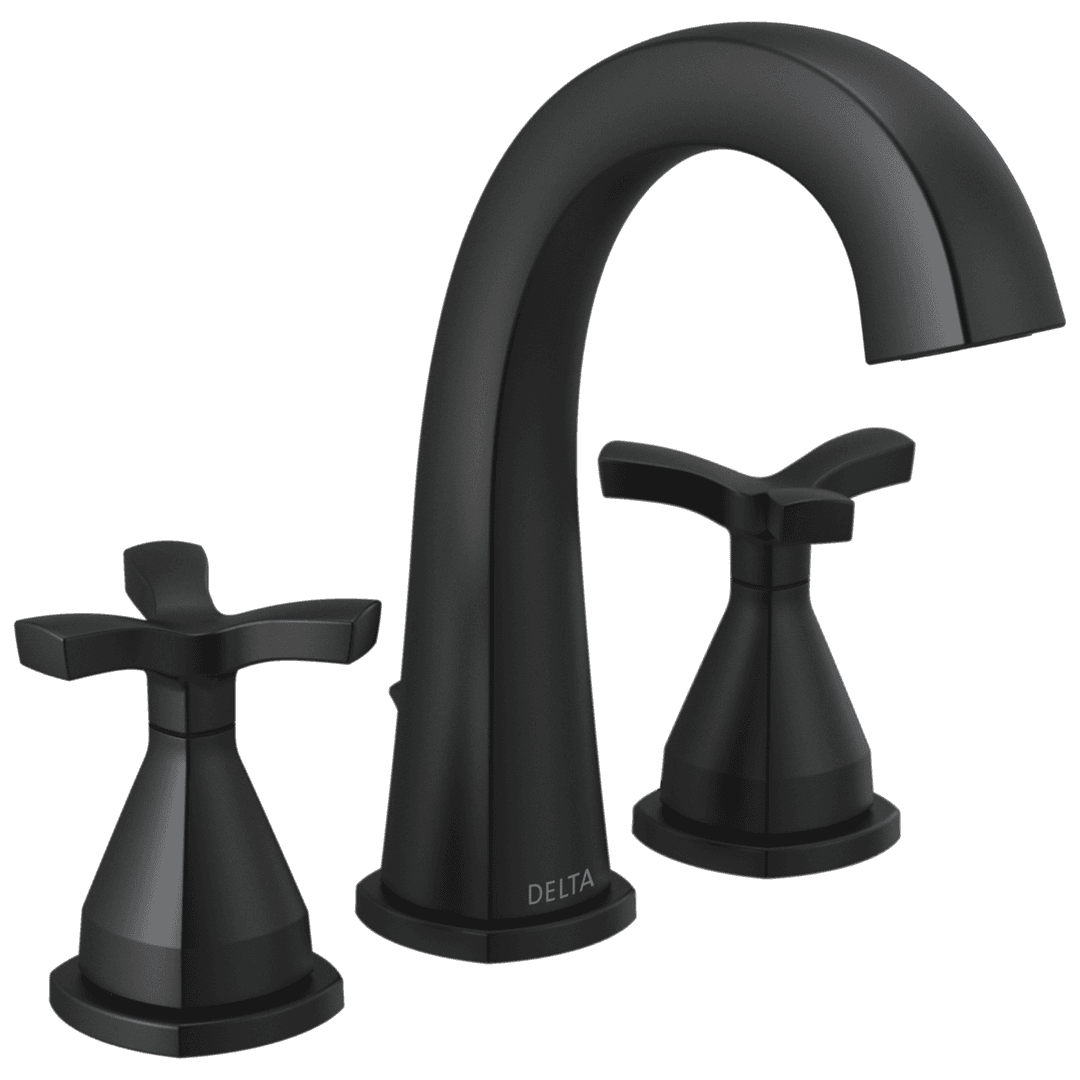 Delta Faucet Stryke Widespread Faucet - - Matte Black by Delta Faucet