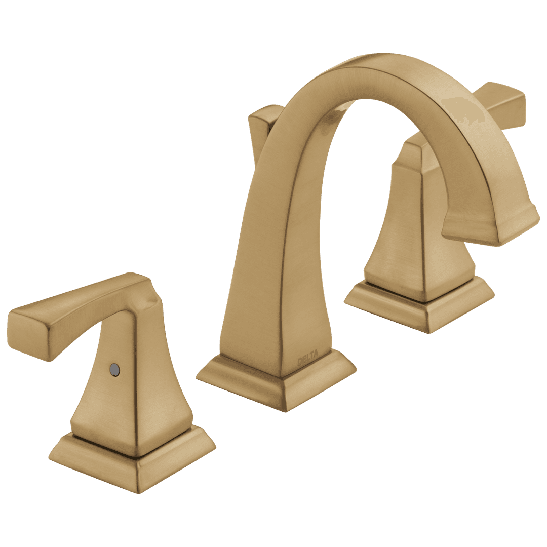 Delta Faucet DrydenE Two Handle Widespread Bathroom Faucet - Champagne Bronze by Delta Faucet