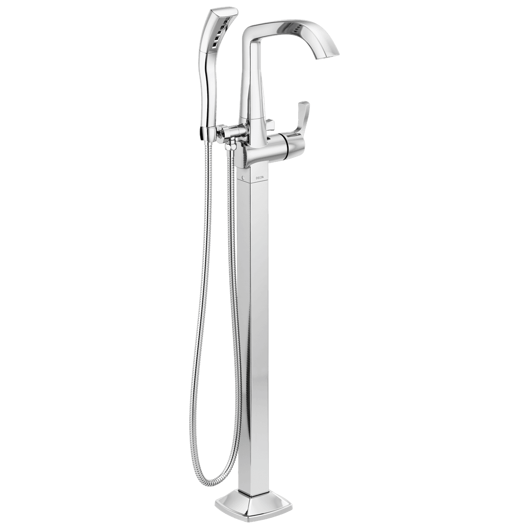 Delta Faucet Stryke Floor Mount Tub Filler Trim - Lumicoat - Chrome by Delta Faucet