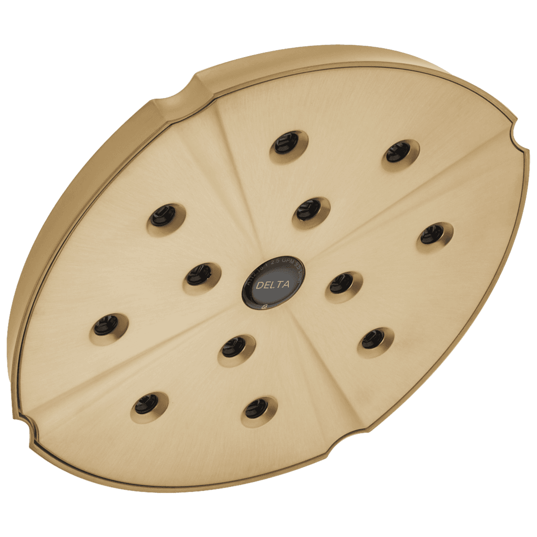 Delta Faucet Universal Showering Components H2OKineticSingle-Setting Raincan Shower Head - Champagne Bronze by Delta Faucet