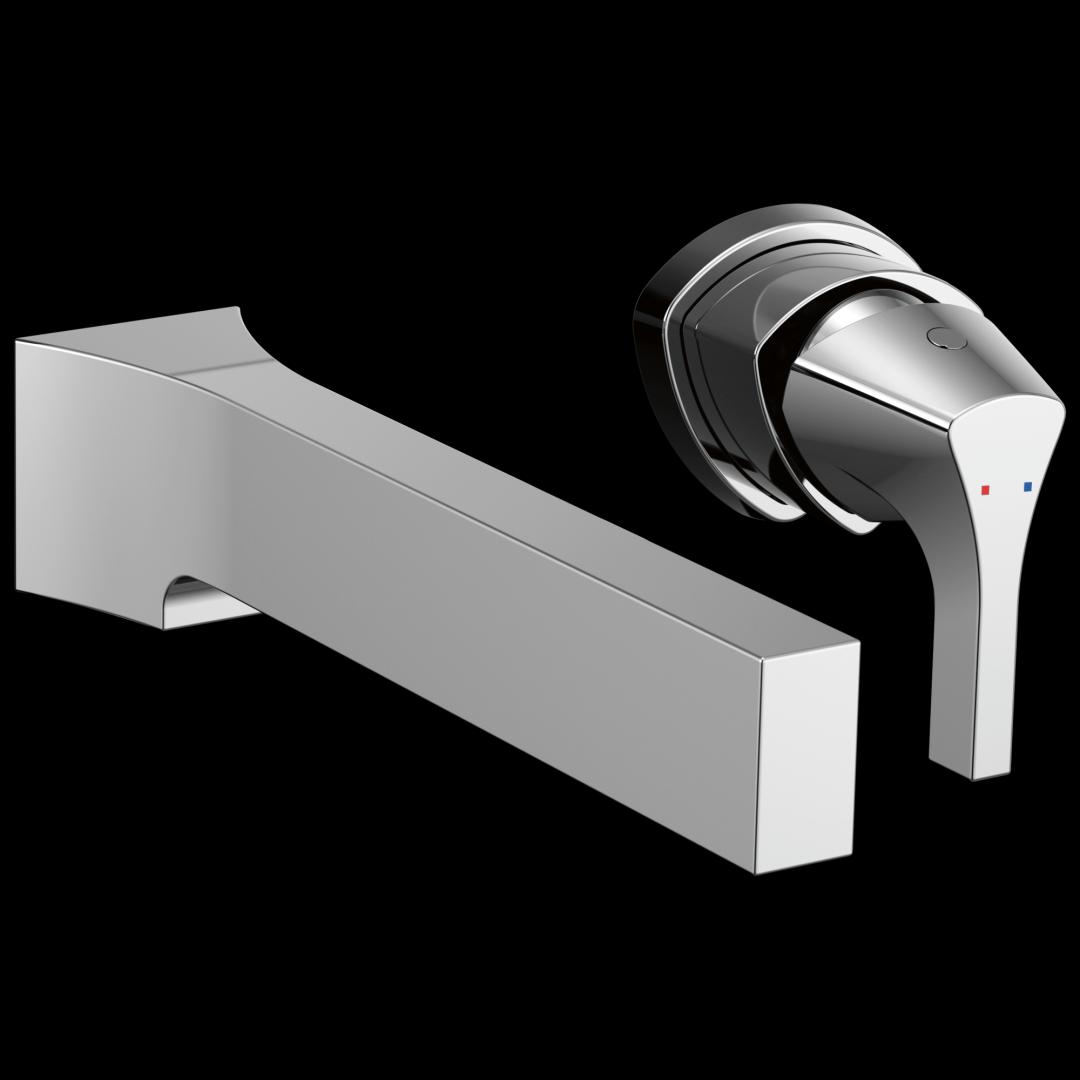 Delta Faucet Zura Single Handle Wall Mount Bathroom Faucet Trim - Chrome by Delta Faucet