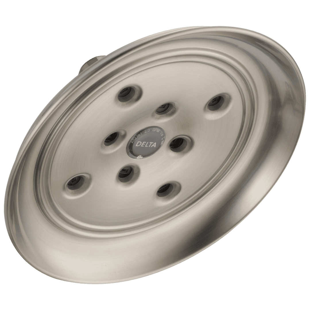 Delta Faucet Universal Showering Components H2OKineticSingle-Setting Raincan Shower Head - Stainless by Delta Faucet