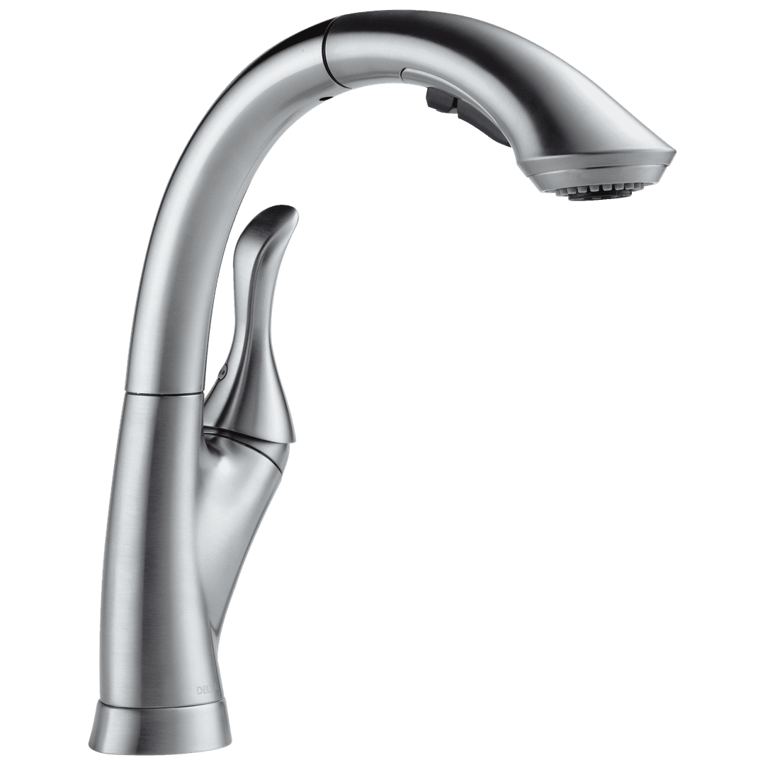 Delta Faucet LindenE Single Handle Pull-Out Kitchen Faucet - Arctic Stainless by Delta Faucet