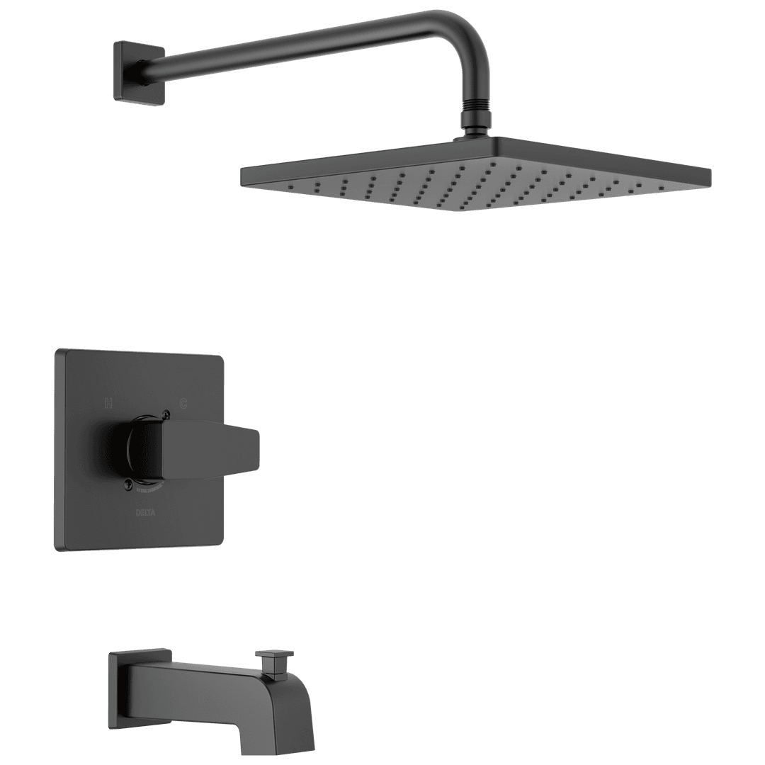 ModernE Monitor 14 Series Tub & Shower Trim - Matte Black by Delta Faucet