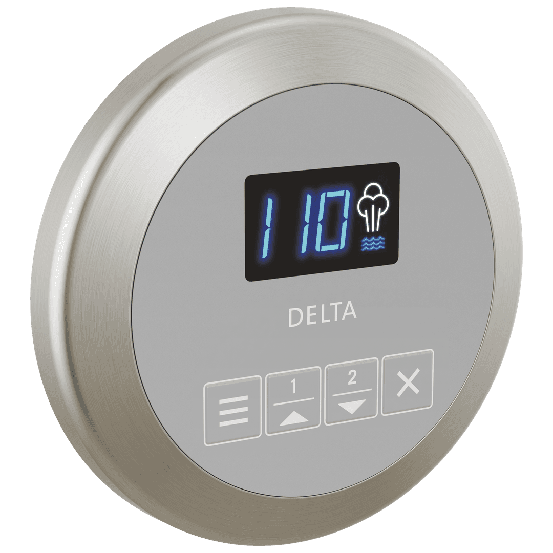 Delta Faucet Universal Showering Components Round Steam Control - Lumicoat Stainless by Delta Faucet