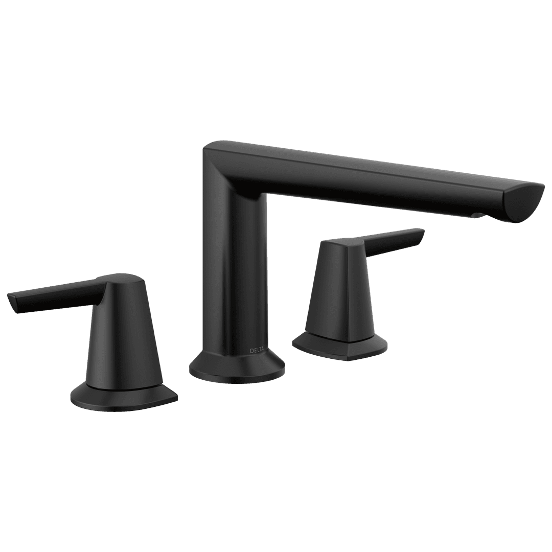 Delta Faucet GaleonE 3-Hole Roman Tub Trim - Matte Black by Delta Faucet