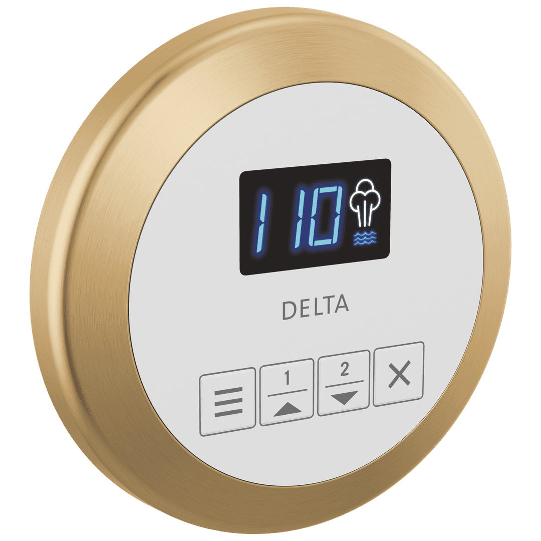 Delta Faucet Universal Showering Components Round Steam Control - Lumicoat Champagne Bronze by Delta Faucet