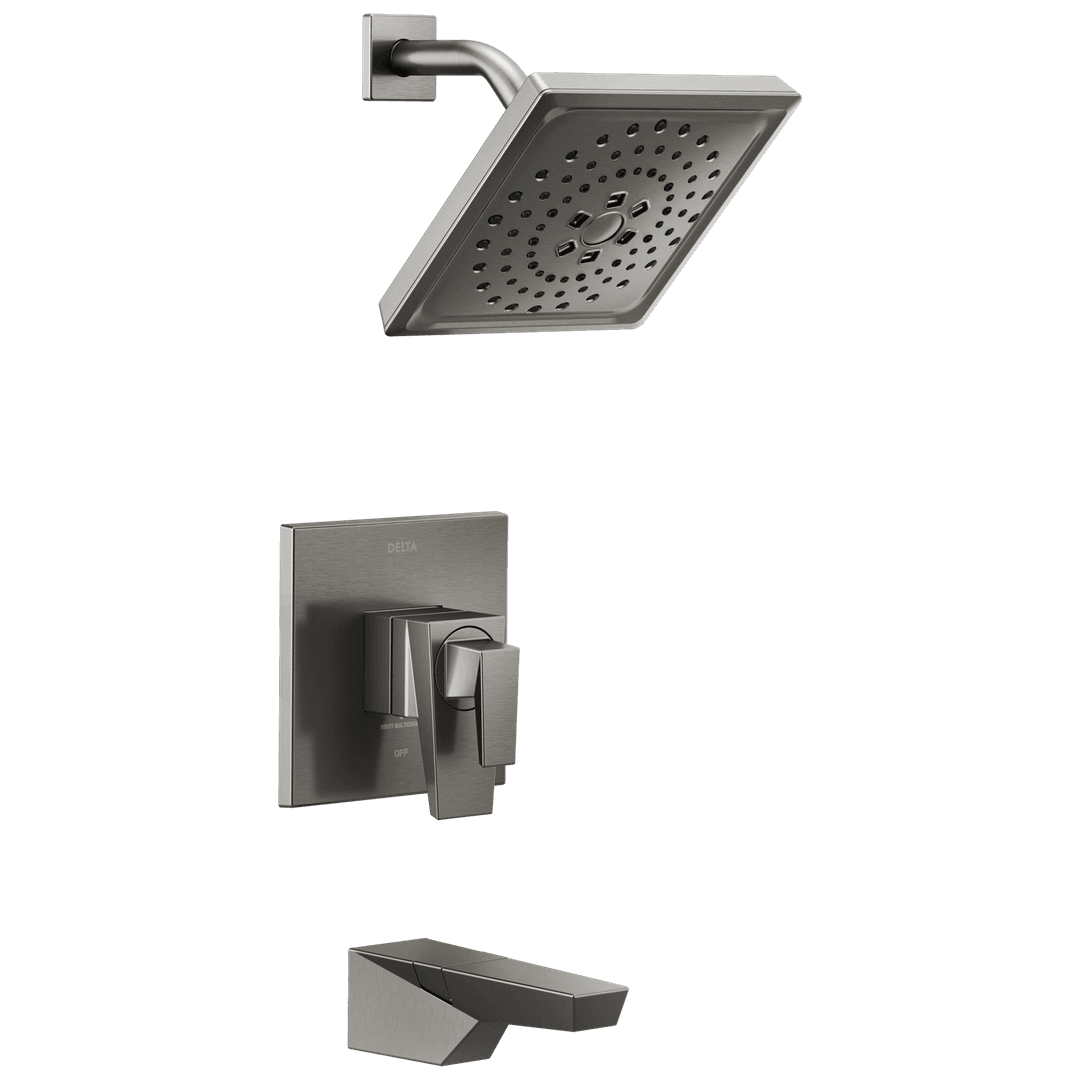 Delta Faucet Trilliane 17 Series H2okinetic Tub Shower Trim - Lumicoat Black - Stainless by Delta Faucet