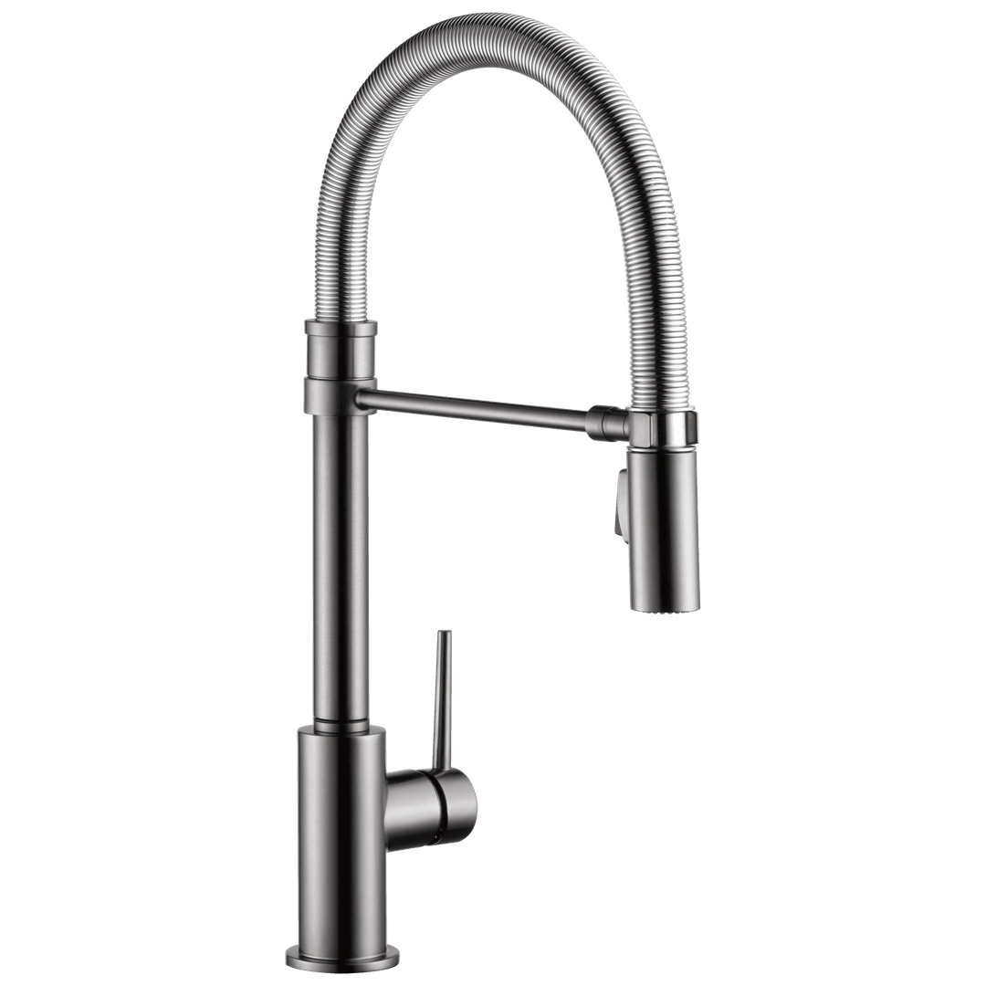Delta Faucet Trinsic Kitchen Faucet with Touchless Technology - Black Stainless by Delta Faucet