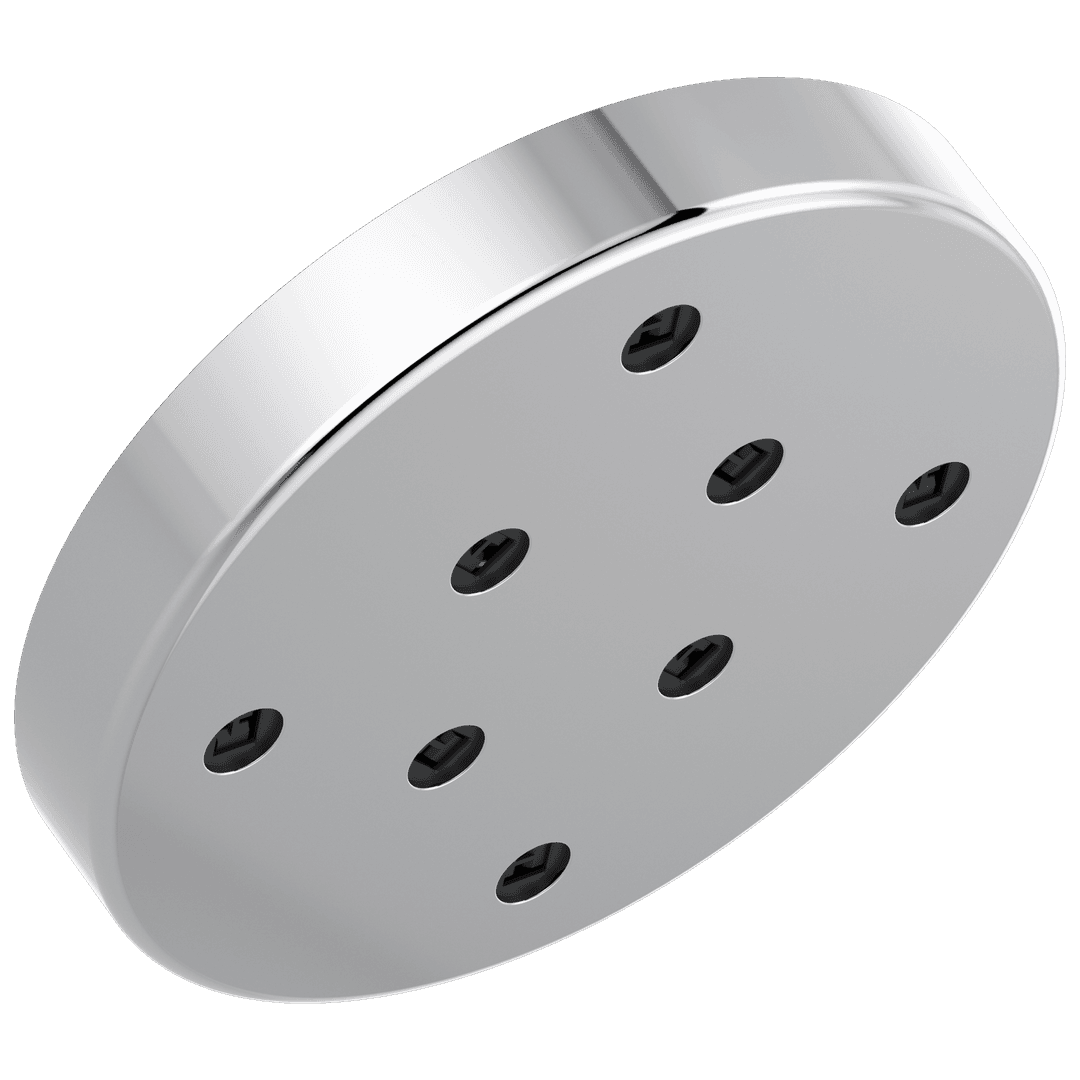 Delta Faucet Universal Showering Components H2Okinetic Single-Setting Metal Raincan Shower Head - Lumicoat Chrome by Delta Faucet