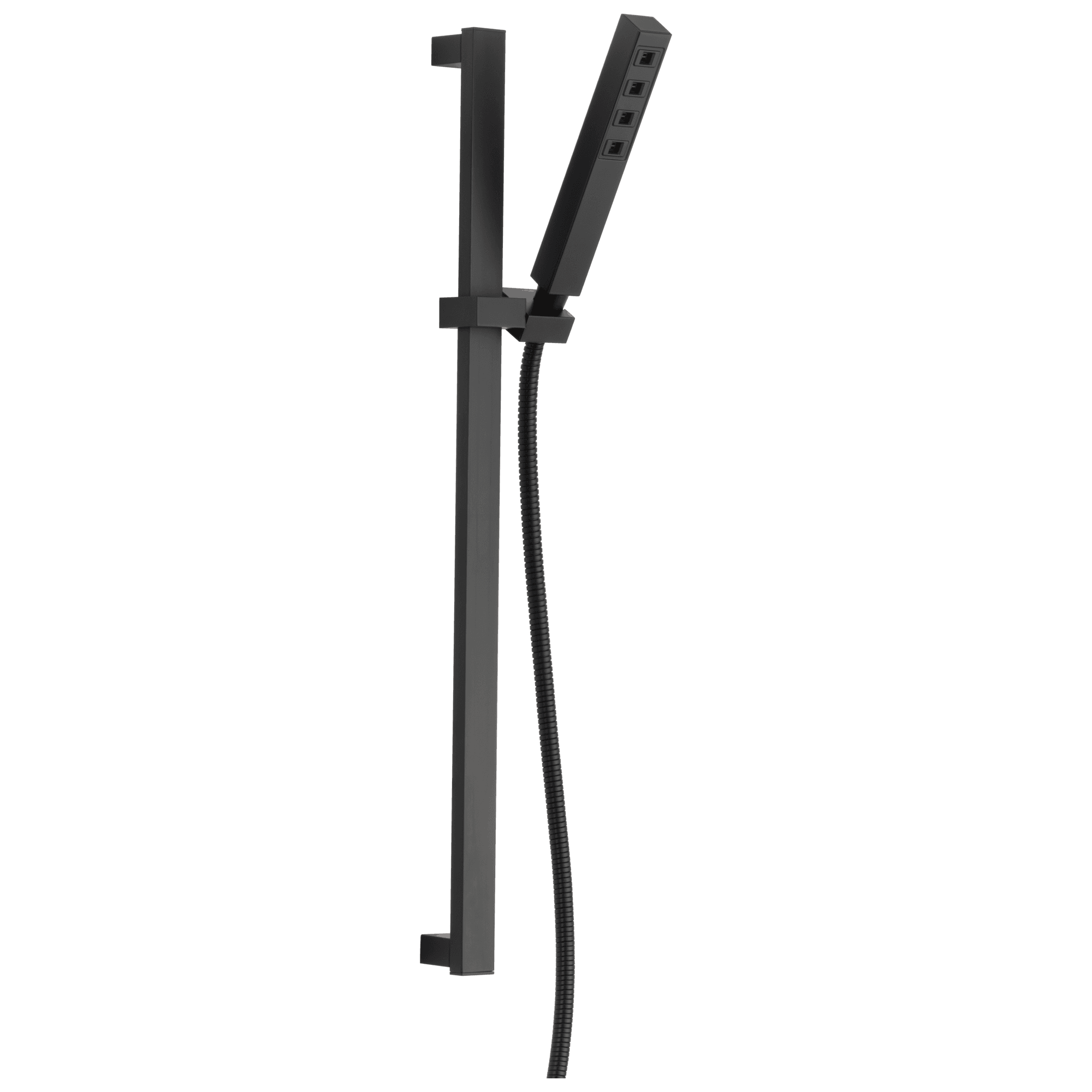 Delta Faucet Universal Showering Components H2Okinetic Single-Setting Slide Bar Hand Shower - Matte Black by Delta Faucet
