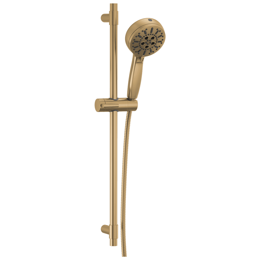 Delta Faucet Universal Showering Components 7-Setting Slide Bar Hand Shower with Cleaning Spray - Lumicoat Champagne Bronze by Delta Faucet