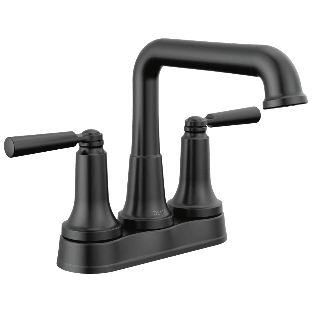 Delta Faucet Saylore Two Handle Tract-pack Centerset Bathroom Faucet - Matte Black by Delta Faucet