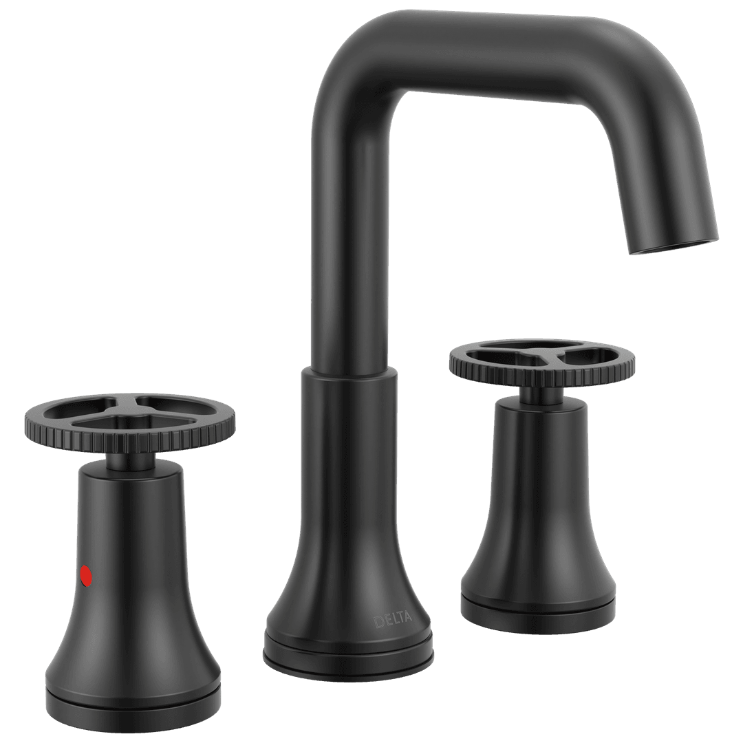 Delta Faucet Trinsic Two Handle Widespread Bathroom Faucet - Matte Black by Delta Faucet
