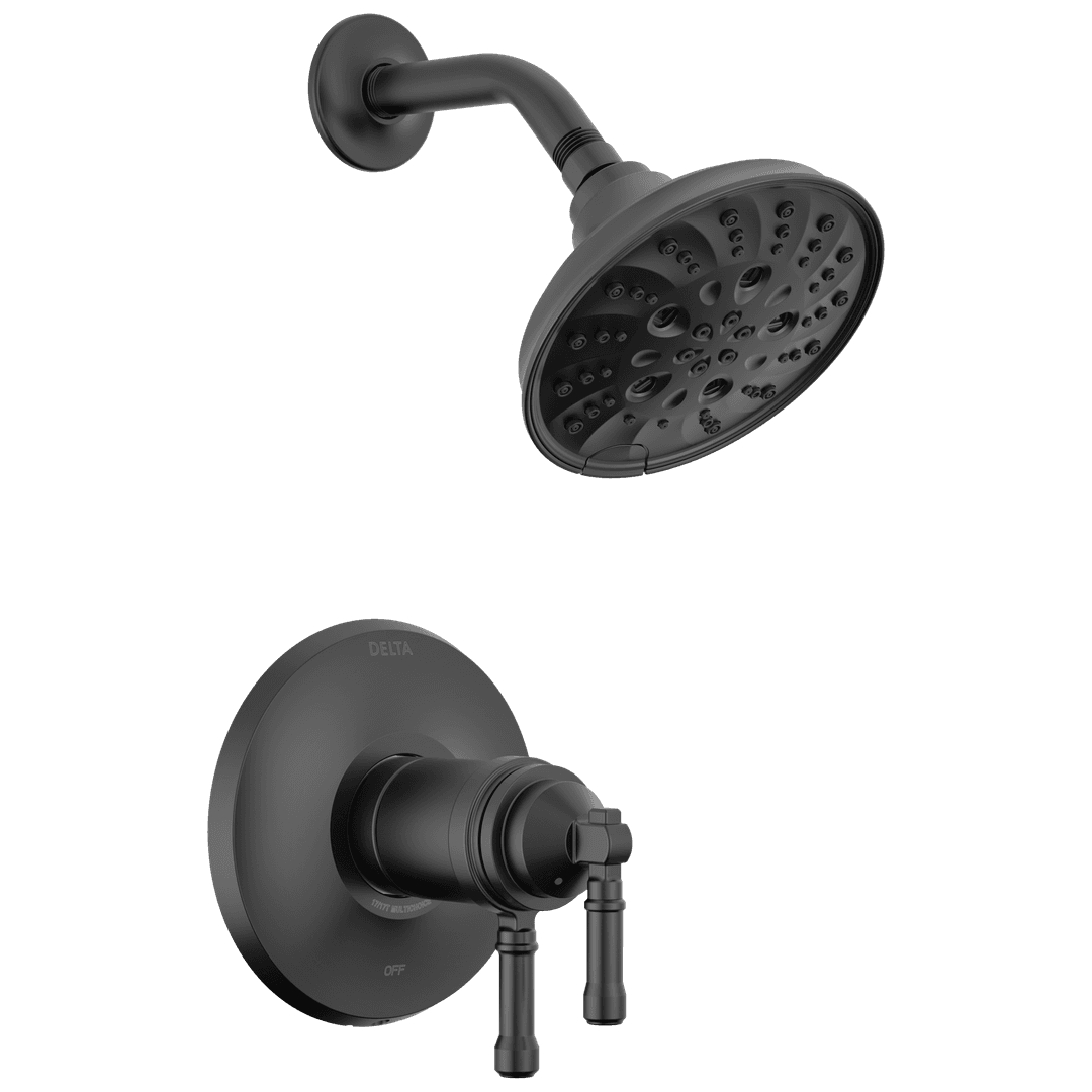 BroderickE 17T Series Shower Trim - Matte Black by Delta Faucet