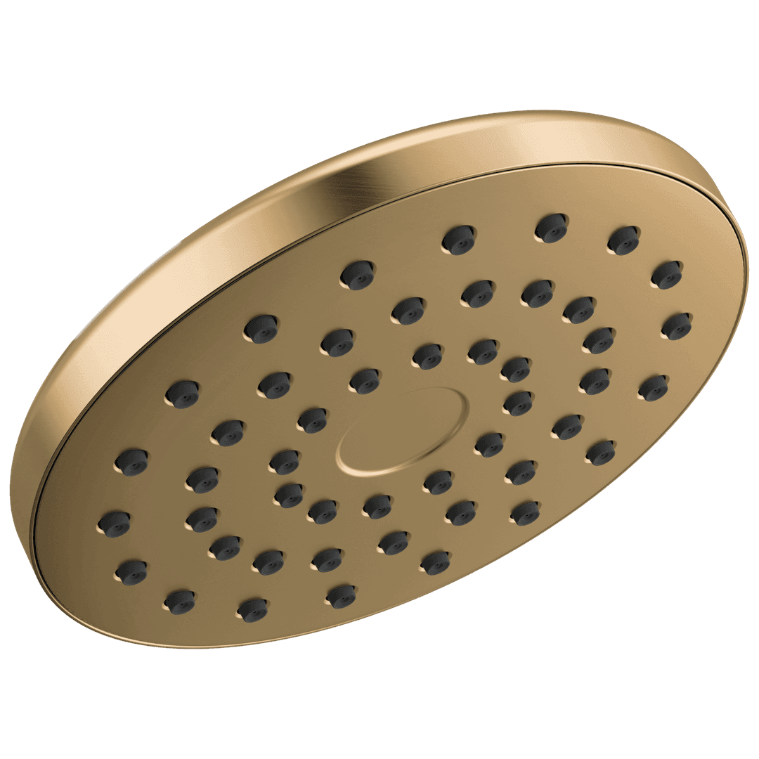 Delta Faucet Universal Showering Components: PivotPro Raincan Shower Head - Lumicoat Champagne Bronze by Delta Faucet