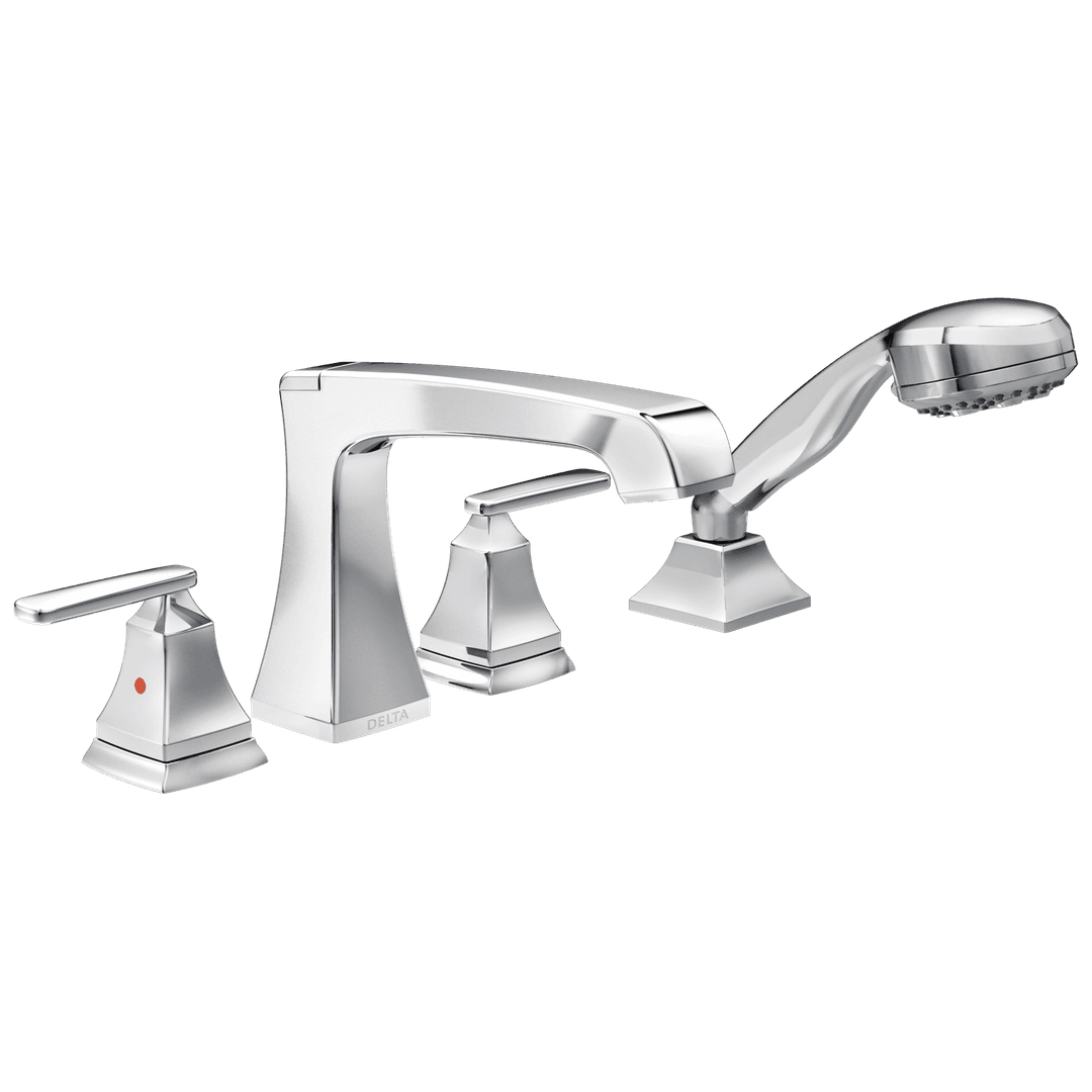 Ashlyn Roman Tub with Hand Shower Trim - Chrome by Delta Faucet