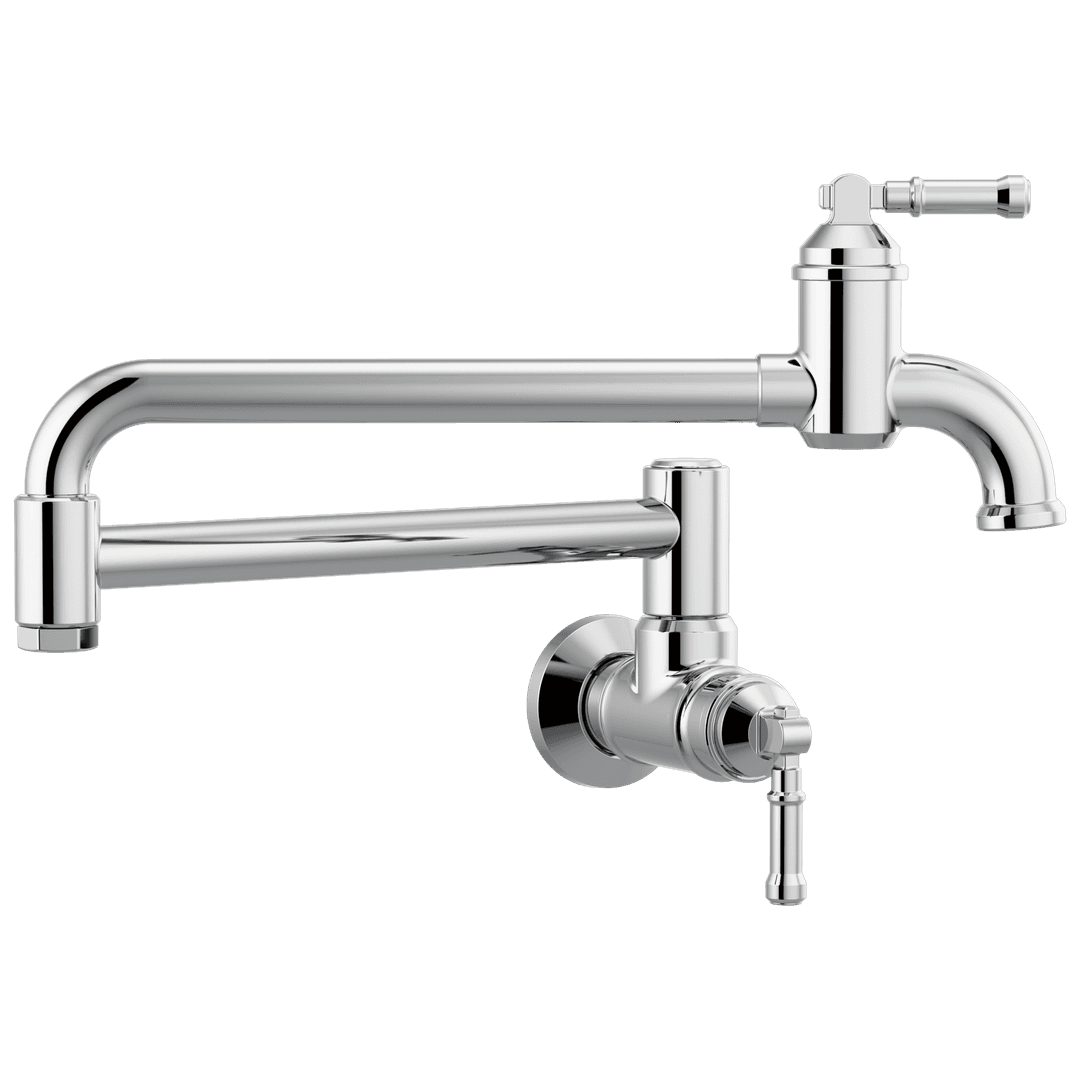 BroderickE Wall Mount Pot Filler - Chrome by Delta Faucet