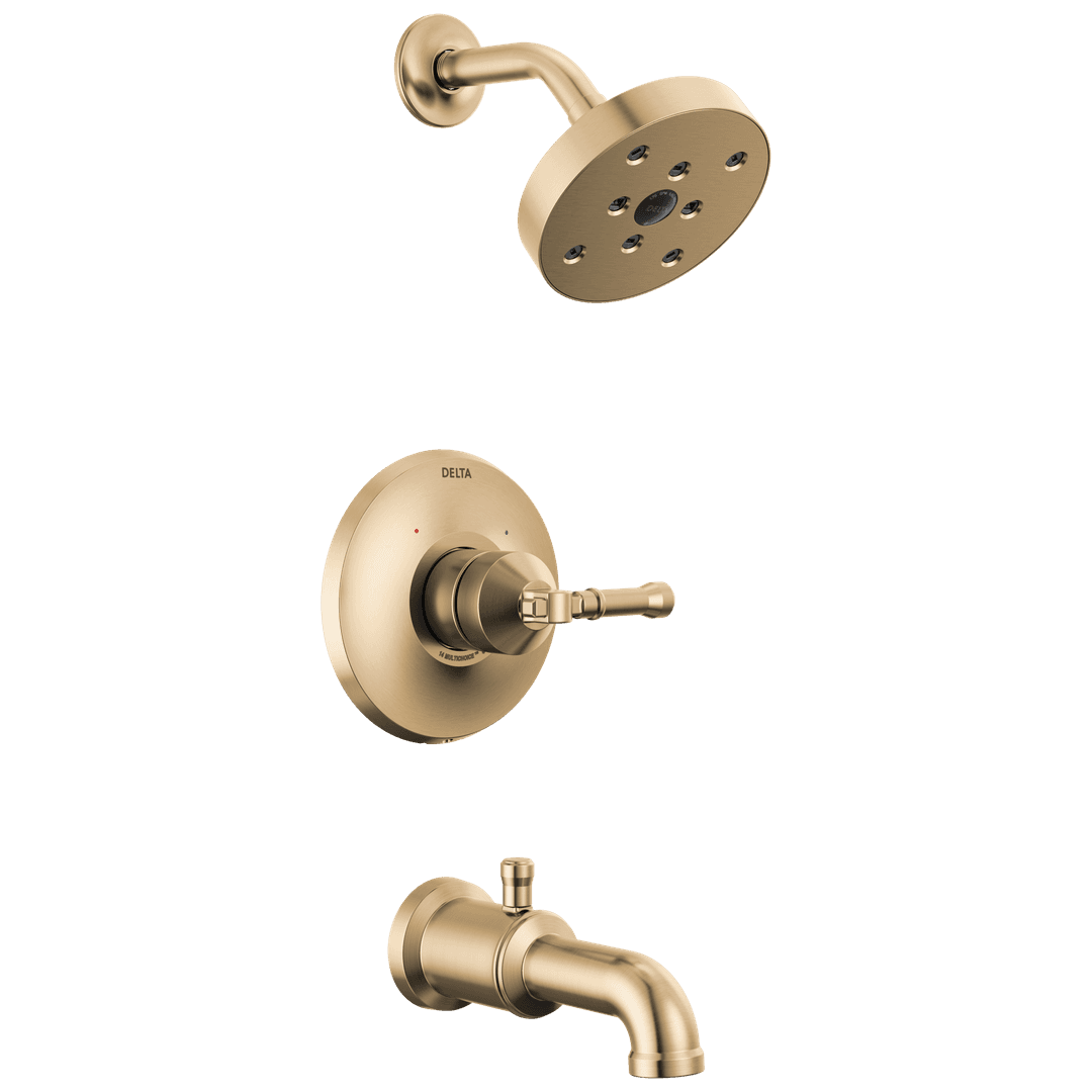 BroderickE 14 Series Tub Shower Trim - Lumicoat Champagne Bronze by Delta Faucet