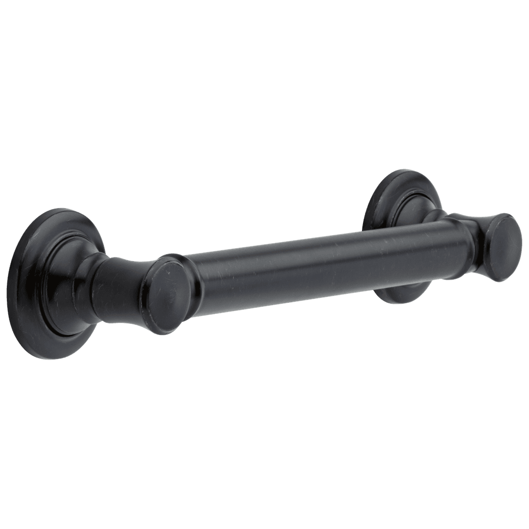 BathSafety 12'' Traditional Decorative ADA Grab Bar - Venetian Bronze by Delta Faucet