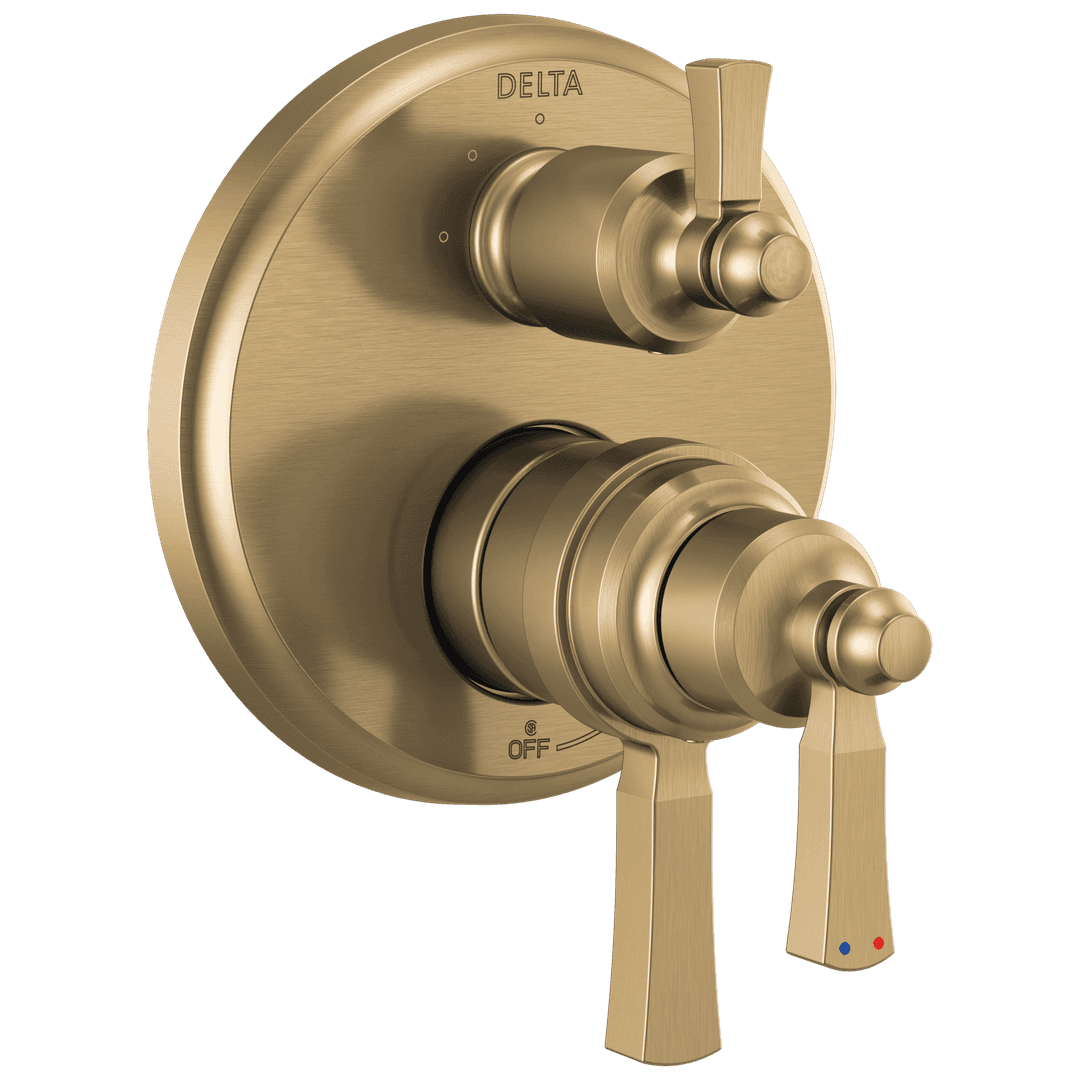 Delta Faucet DorvalE Traditional 2-Handle Monitor 17T Series Valve Trim with 3 Setting Diverter - Champagne Bronze by Delta Faucet