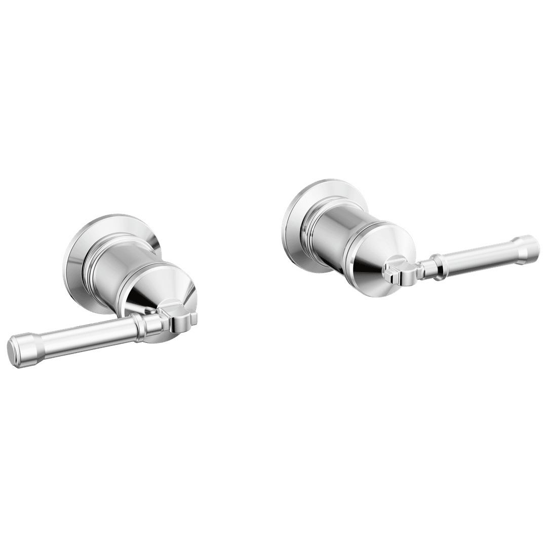 BroderickE Wall Mount Tub Filler Handle Kit-Lever - Lumicoat Chrome by Delta Faucet