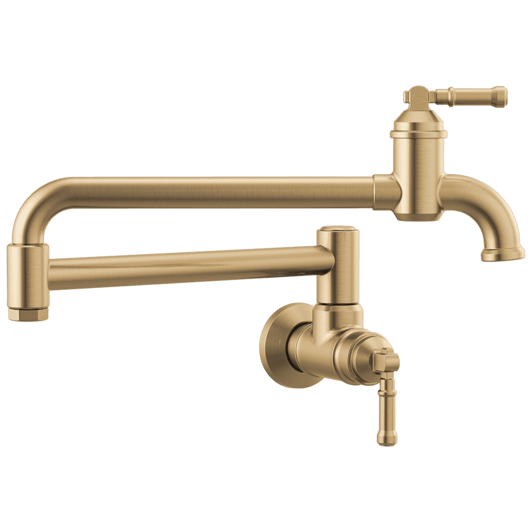 BroderickE Wall Mount Pot Filler - Champagne Bronze by Delta Faucet