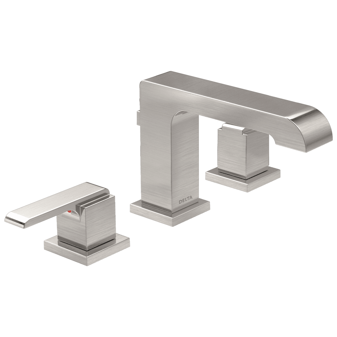 Ara Two Handle Widespread Bathroom Faucet by Delta Faucet