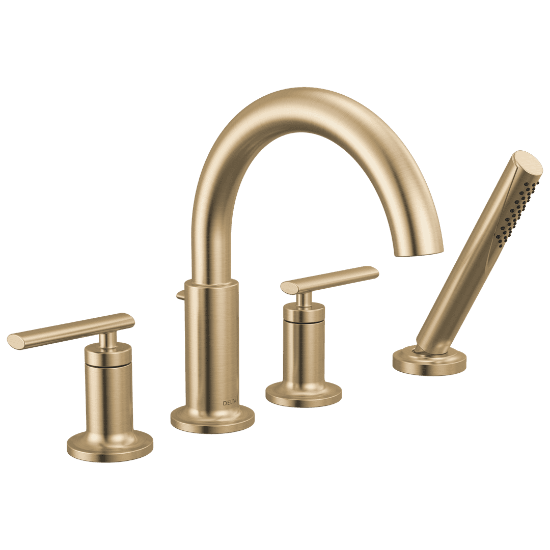 Altado Roman Tub Trim with Hand Shower Champagne Bronze by Delta Faucet