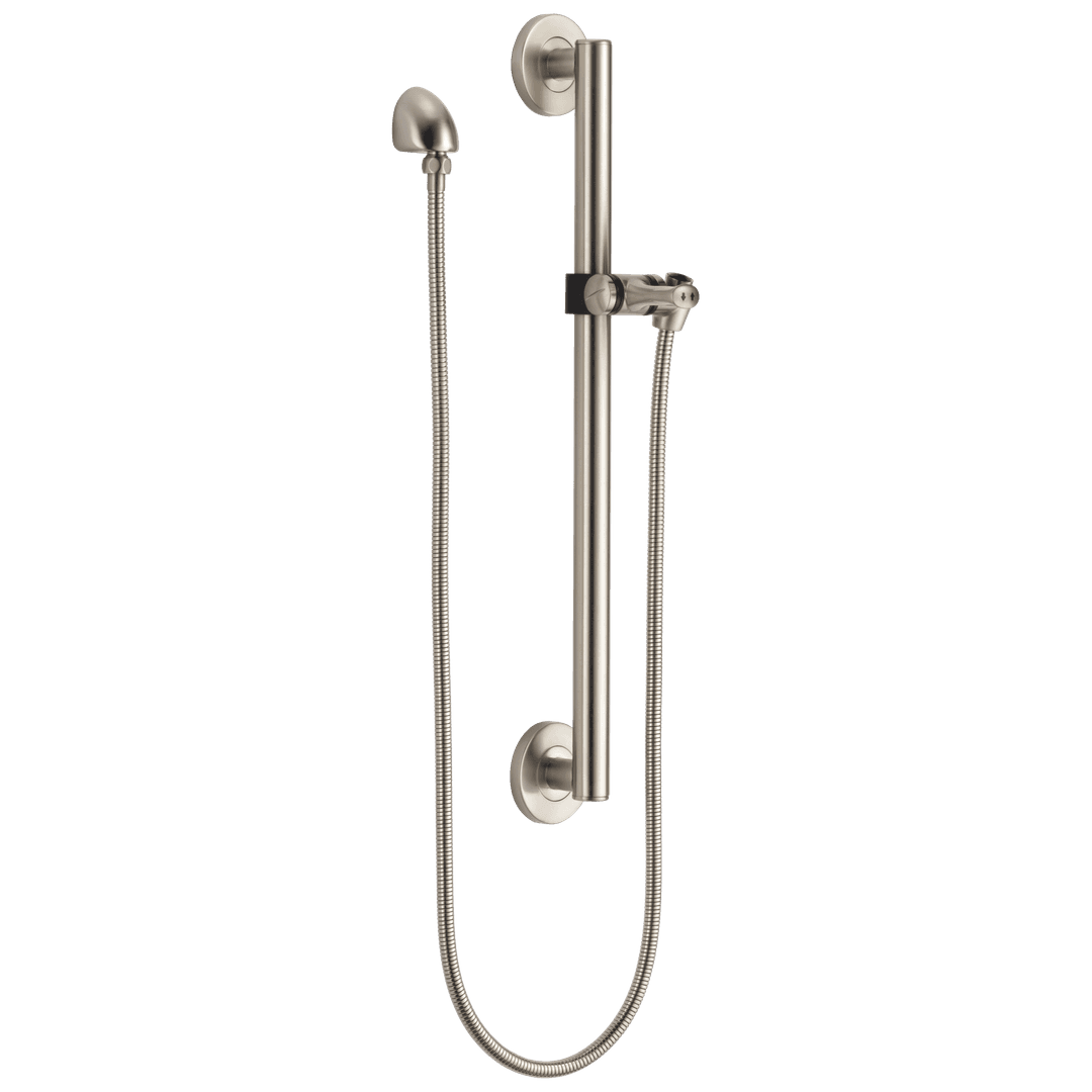 Delta Faucet Universal Showering Components Adjustable Slide Bar / Grab Bar Assembly with Elbow - Stainless by Delta Faucet